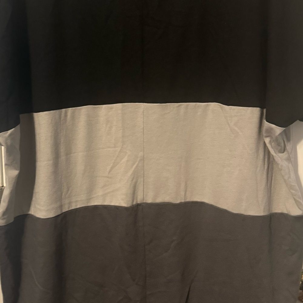 Color Block Long Tunic Tee with Pockets! Comfy Casual Versatile. XL - Picture 4 of 10